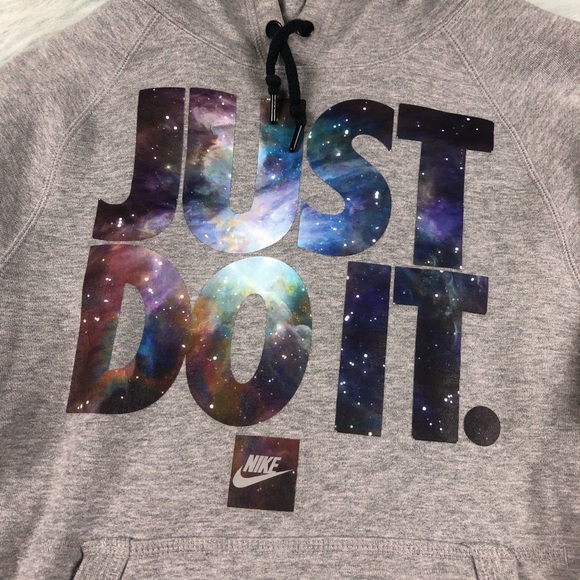 Nike Galaxy Just Do It Hoodie Pullover Men’s Small - Picture 2 of 6
